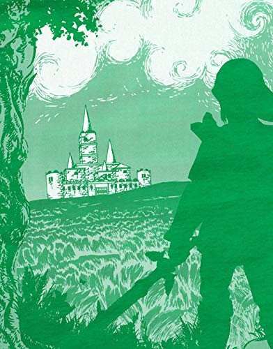 style3 Castillo de Hyrule Camiseta para Niños T-Shirt Legend of Ocarina Link, Talla:152