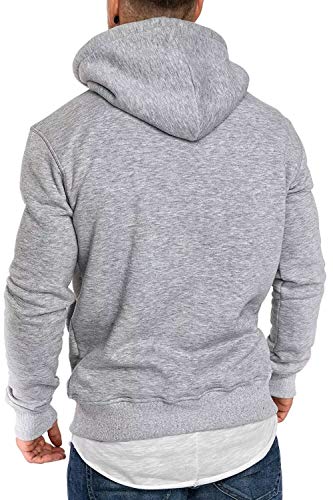 Sudaderas con Capucha, Sudadera para Hombre de Manga Larga otoño Invierno Casual Abrigo Camisas Blusa Top chándales Color sólido Hombres Manga Larga Chaqueta Abrigo