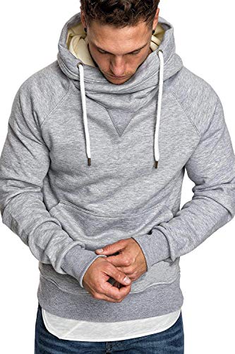 Sudaderas con Capucha, Sudadera para Hombre de Manga Larga otoño Invierno Casual Abrigo Camisas Blusa Top chándales Color sólido Hombres Manga Larga Chaqueta Abrigo