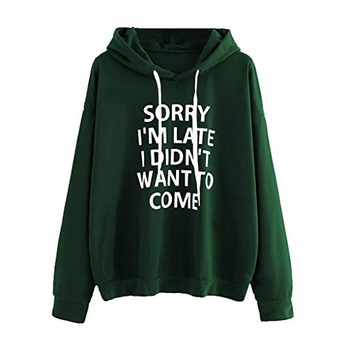 Sudaderas Informales para JóVenes URIBAKY Estampado De Letras En Color Liso BáSico Sudadera De Manga Larga para Adolescentes con Cuello Redondo Sudadera Casual Tops Blusas Camiseta con CordóN