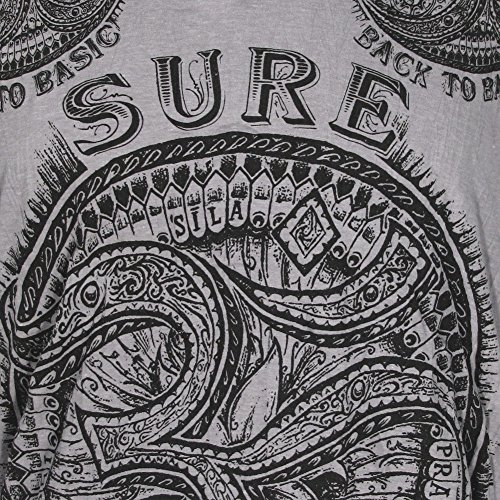 Sure Mini Om Aom - Vestido de tirantes para mujer con símbolo budismo y yoga gris claro M