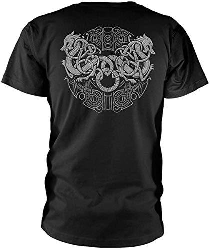 Tengyuntong Camisetas y Tops Polos y Camisas, Camiseta Grey Skull '(Negra)