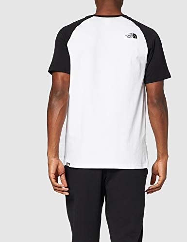 The North Face Easy Raglan Camiseta, Hombre, Blanco (White/Black), XL