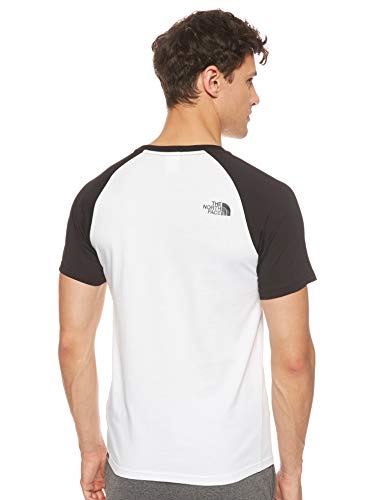 The North Face Easy Raglan Camiseta, Hombre, Blanco (White/Black), XL