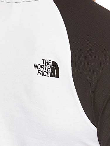 The North Face Easy Raglan Camiseta, Hombre, Blanco (White/Black), XL