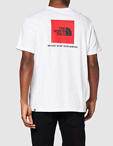 The North Face S/S Red Box tee Camiseta de Manga Corta, Hombre, Blanco (TNF White), M