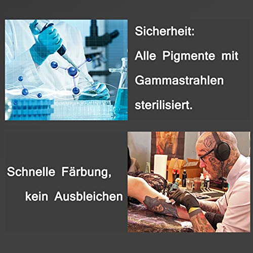 tinta de tatuaje todo propósito negro - 2 onzas (60 mililitros) - esquematización tatuaje tinta-súper pigmento tatuaje negro