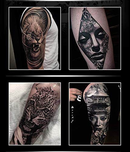tinta de tatuaje todo propósito negro - 2 onzas (60 mililitros) - esquematización tatuaje tinta-súper pigmento tatuaje negro