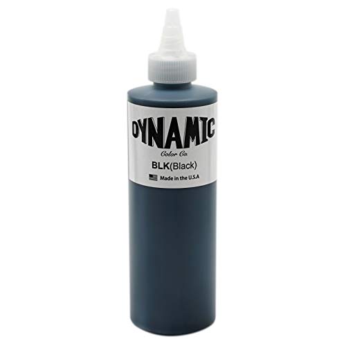 Tinta para tatuaje BLACK DYNAMIC, Mejores tintas de colores y negros VEGAN 8oz, negro