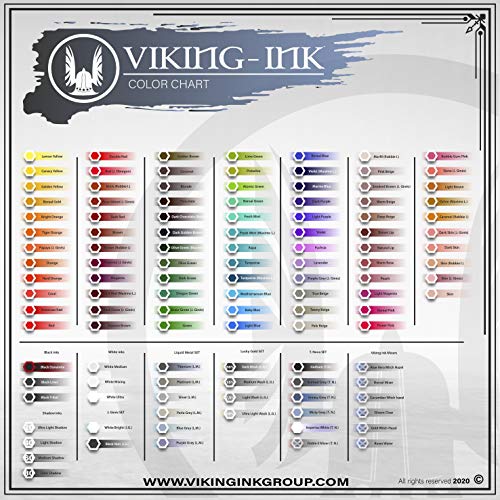 Tinta para tatuaje - BLACK DYNAMITE 1oz (30ml) - VIKING INK USA - Los mejores colores y negros en tintas para tatuaje del mercado - VEGANAS