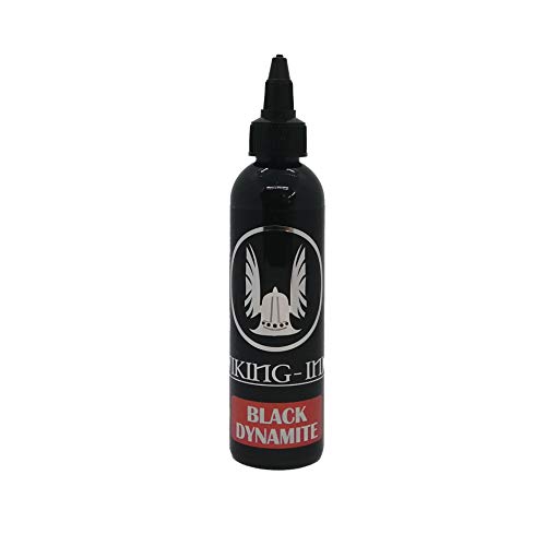 Tinta para tatuaje - BLACK DYNAMITE 4oz (120ml) - VIKING INK USA - Los mejores colores y negros en tintas para tatuaje del mercado - VEGANAS