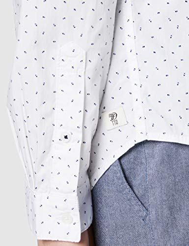 TOM TAILOR Denim AOP Camisa Abotonada, 21622, L para Hombre