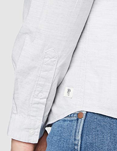 TOM TAILOR Denim Basic Struktur Hemd Camisa, 10922, XL para Hombre