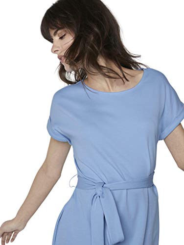 TOM TAILOR mine to five A- Linie Vestido, 11139/Azul Encantador Y Suave, 46 para Mujer
