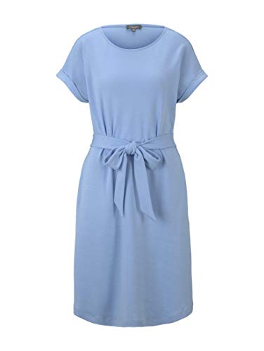 TOM TAILOR mine to five A- Linie Vestido, 11139/Azul Encantador Y Suave, 46 para Mujer