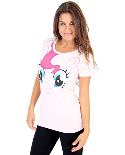 TV Store My Little Pony Pinkie Pie Big Face Blush Pink Juniors Camiseta (Pequeña)