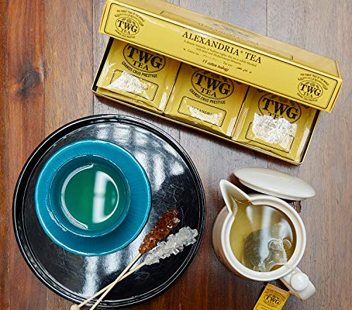 TWG Tea | Imperial Lapsang Souchong, té negro de origen en 15 bolsitas de algodón cosidas a mano en caja de regalo de 37,5 g