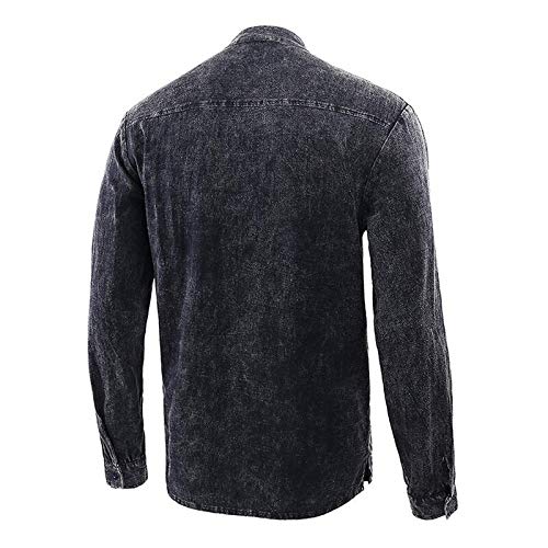 U/A medieval traje de lino Top camisa renacentista hombres nórdico retro camisa barba cordones para adultos