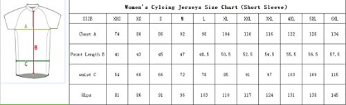 Uglyfrog Ropa de Ciclismo para Mujer Traje de Bicicleta Conjunto de Verano Top de Verano + Culotte Corto DTWX01F