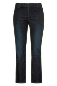 Ulla Popken 698054 - Pantalones vaqueros de talla grande para mujer, color desteñido, estilo jeggings - Azul -