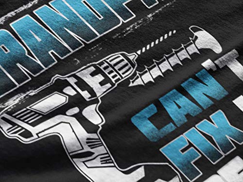 Ultrabasic - Camiseta para hombre, diseño con texto en inglés "If Grandpa Can't Fix It We're All Screwed – Si el abuelo no puede repararlo, todos estamos locos Negro XS