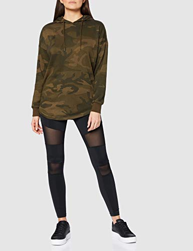 Urban Classics Ladies Tech Mesh, Leggings para Mujer, Negro (Black 7), XXX-Large