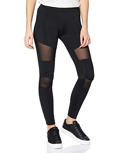 Urban Classics Ladies Tech Mesh, Leggings para Mujer, Negro (Black 7), XXX-Large