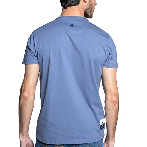 Valecuatro Camiseta Vintage Bandera España 1971, Algodón, Cuello Redondo