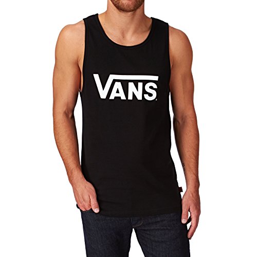 Vans VANS CLASSIC TANK - Camiseta de tirantes para hombre, multicolor (black/white), talla Medium