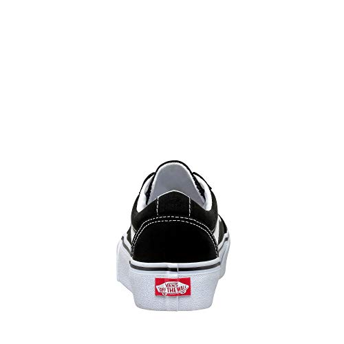 Vans Ward Platform Canvas Zapatillas Mujer, Negro (Canvas) Black/White 187), 42.5 EU (8.5 UK)