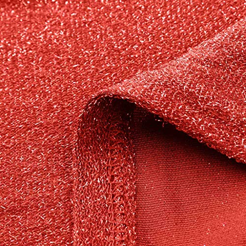 Vectry Vestido De Fiesta Lentejuelas Vestidos para Comunion Mujer Vestidos Largos Lentejuelas Vestidos Casual De Mujer Vestidos Elegantes Vestidos De Coctel(Rojo1,M)