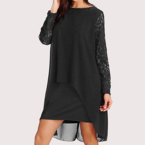 Vectry Vestidos Negro Vestidos Casuales Juveniles Vestidos De Coctel Cortos Elegantes Vestido Talla Grande Mujer Fiesta Vestidos De Fiesta para Bodas Cortos Gasa Ropa Mujer Vestidos Vestidos Encaje