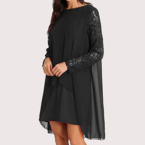 Vectry Vestidos Negro Vestidos Casuales Juveniles Vestidos De Coctel Cortos Elegantes Vestido Talla Grande Mujer Fiesta Vestidos De Fiesta para Bodas Cortos Gasa Ropa Mujer Vestidos Vestidos Encaje