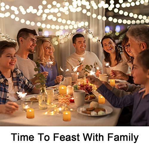 Velas LED sin Llama, otumixx Pack de 6 Velas LED Sin Fuego con Mando a Distancia y Temporizador, Velas Eléctricas con Baterías para Bodas, Cumpleaños, Fiestas, Navidad, Halloween