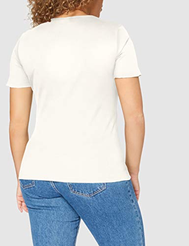 Vero Moda Vmhelsinki SS Top Ga Noos Camiseta, Blanco como La Nieve, XL para Mujer