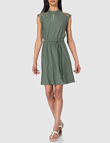Vero Moda VMMILLA SL Lace Short Dress GA Color Vestido, Laurel Wreath, XL para Mujer
