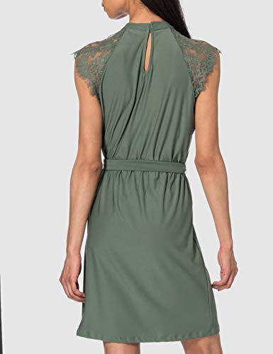 Vero Moda VMMILLA SL Lace Short Dress GA Color Vestido, Laurel Wreath, XL para Mujer