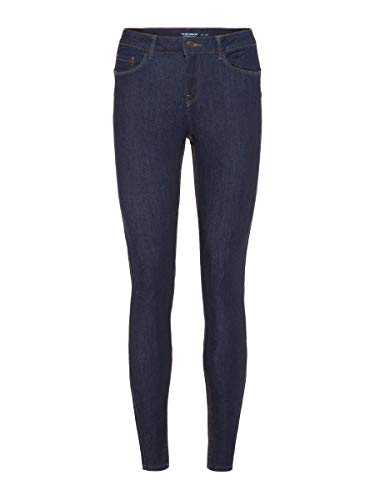 Vero Moda Vmseven NW S Shape Up Jeans Vi500 Noos Pantalones Vaqueros Delgados, Azul (Dark Blue Denim), 38 /L30 (Talla del Fabricante: Medium) para Mujer