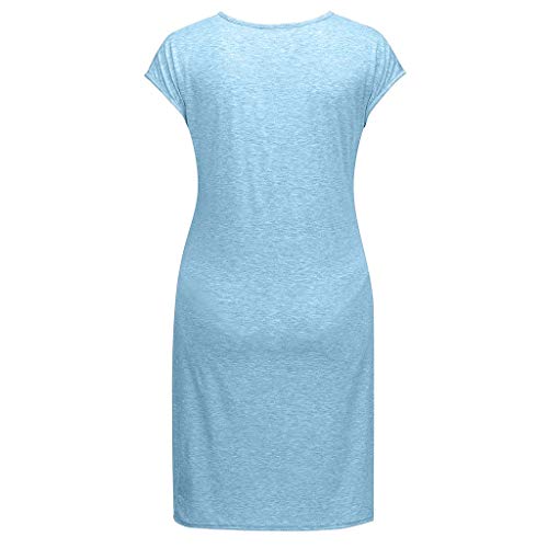 Vestidos sin Mangas de Mujer Ropa premamá Vestido de Maternidad Moda Estampado Baby Falda Larga Mujeres Embarazadas Suelto Casuales Woman Dress Verano MMUEJRY