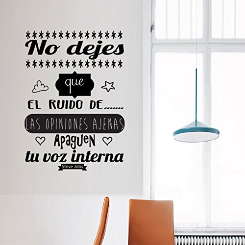 Vinilo Pared “No dejes que el ruido de las." Vinilos decorativos de frases. vinilo frases motivadoras. Vinilo para decorar habitaciones. Vinilos pared frases decorativas modelo Docliick DC-16134