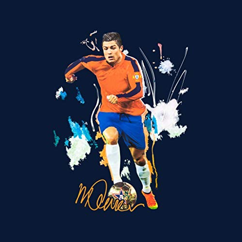 VINTRO Football Star Cristiano Ronaldo - Chaleco para Mujer, diseño de Estrella de fútbol Azul Azul Marino Profundo M