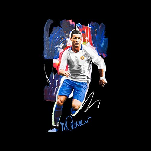 VINTRO Striker Cristiano Ronaldo - Camiseta para Mujer, diseño de Sidney Maurer Negro Negro (XXL