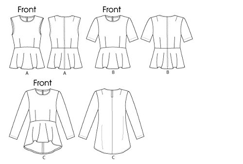 VOGUE PATTERNS V8815 - Patrones de Costura para Blusas de Mujer (Tallas 36 a 44)