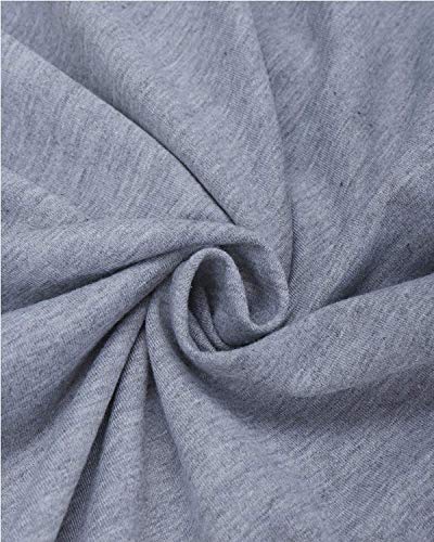 VONDA Mujer Sudaderas con Capucha Jersey Otoño Invierno Vestidos de Sudadera Talla Grande Sólido Hoodie Manga Larga Chaqueta A-Gris Claro M