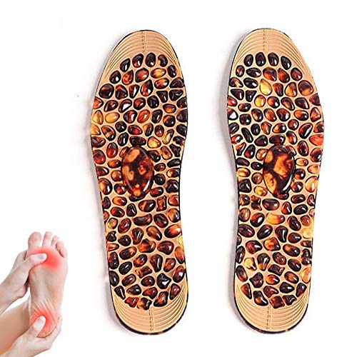 WOERD Plantillas de Cuidado de la Salud de Imán,antifatiga Plantillas de Masaje Magnético Transpirables Hombre Mujer,Salud Inserciones Almohadillas de Zapatos de Acupresión de Pies Soporte Cortable