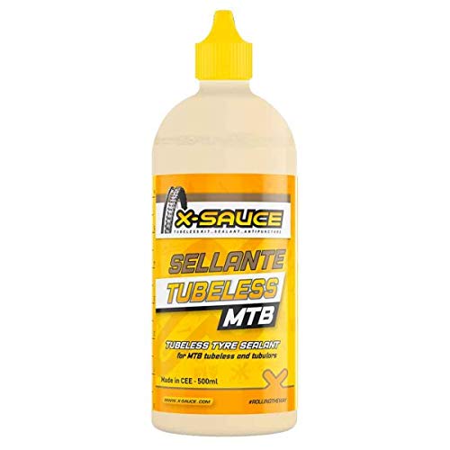 X-Sauce A8487325000120 Sellante Anti Pinchazos para Tubeless, Amarillo, 500ml