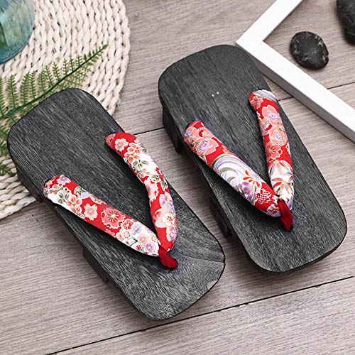 X Zapatos Tradicionales Japoneses Informal Paulownia Madera Geta Zuecos Oriental China De Verano Chancletas Pisos Hombre Al Aire Libre Sandalias Se avete domande circa le dimensioni, vi prego di