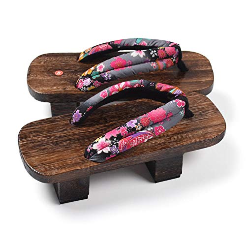 X Zapatos Tradicionales Japoneses Informal Paulownia Madera Geta Zuecos Oriental China De Verano Chancletas Pisos Hombre Al Aire Libre Sandalias Se avete domande circa le dimensioni, vi prego di