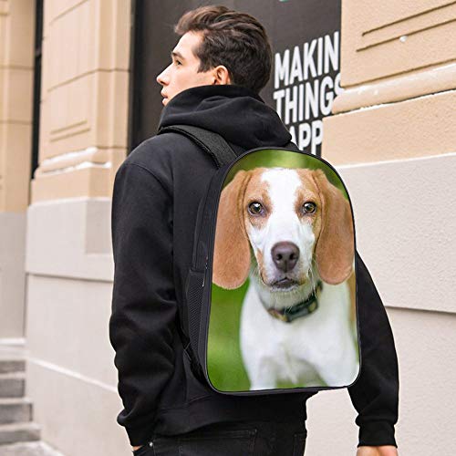XIAHAILE Unisex Backpack Mochila Tipo Casual para Senderismo Acampada, Montañismo, trabajar más-Cachorro De Perro Foxhound Inglés