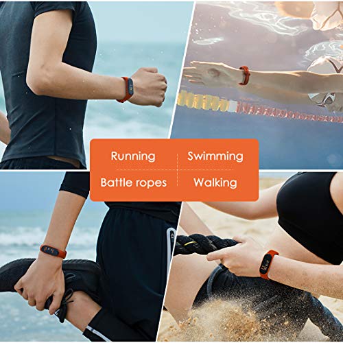 Xiaomi Mi Band 4 Pulsera de Actividad,Monitores de Actividad,Pantalla Pulsómetro Fitness Tracker, Smartwatch con 0.95''Pantalla AMOLED a Color ,con ios y Android, Naranja( Versión Global)